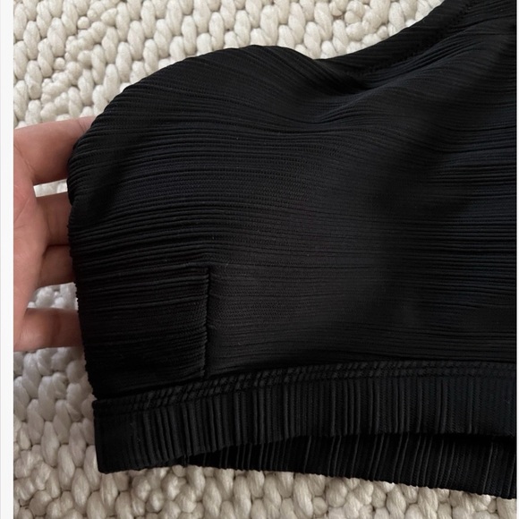 Jessica Simpson Ribbed One Shoulder Bikini Top Size S - Picture 4 of 6